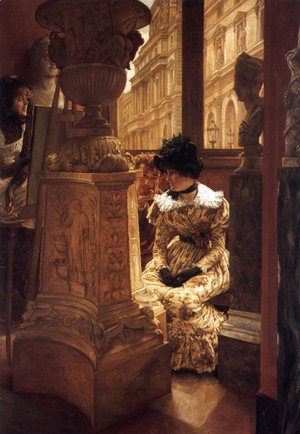 James Jacques Joseph Tissot - In The Louvre