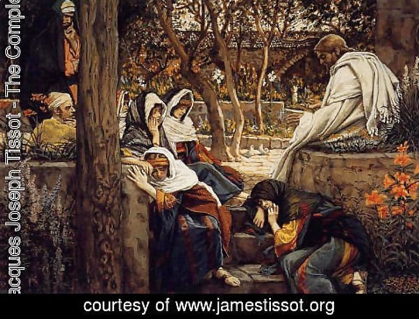 James Jacques Joseph Tissot - Jesus At Bethany