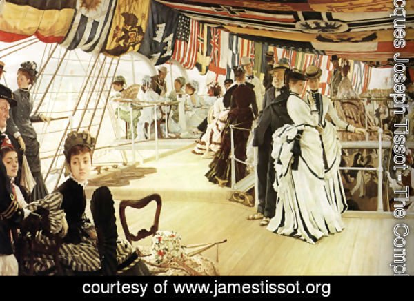 James Jacques Joseph Tissot - The Ball On Shipboard